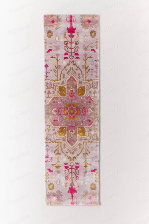 Baby Pink Colour Hand Tufted Wool Rug - Alef home