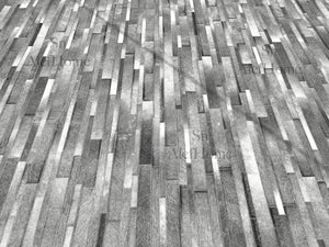 Grey Cowhide Patchwork Area Rug – Handmade Hair-On Leather Carpet for Modern Home Room Decor - Alef home