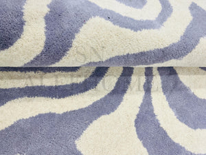 Hand-Tufted Wool Rug – Irregular Abstract Design Carpet for Modern Living Room Home Decor - Alef home