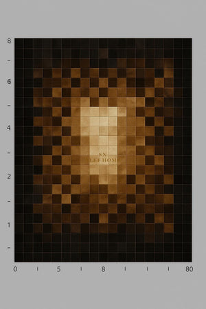 Handmade Cowhide Patchwork Rug: Gradient Brown & Beige Leather Carpet - Alef home