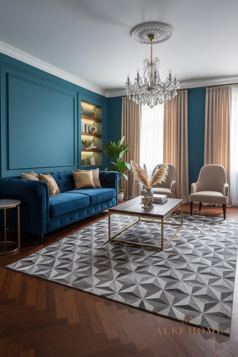 Modern Grey Cowhide Patchwork Rug: Hair-On Leather Design