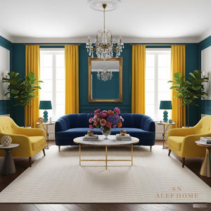 Handmade Ivory Wool Rug: Scandinavian Textured Cut & Loop Pile