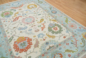 Turkish Oushak Rug Beige - Alef home