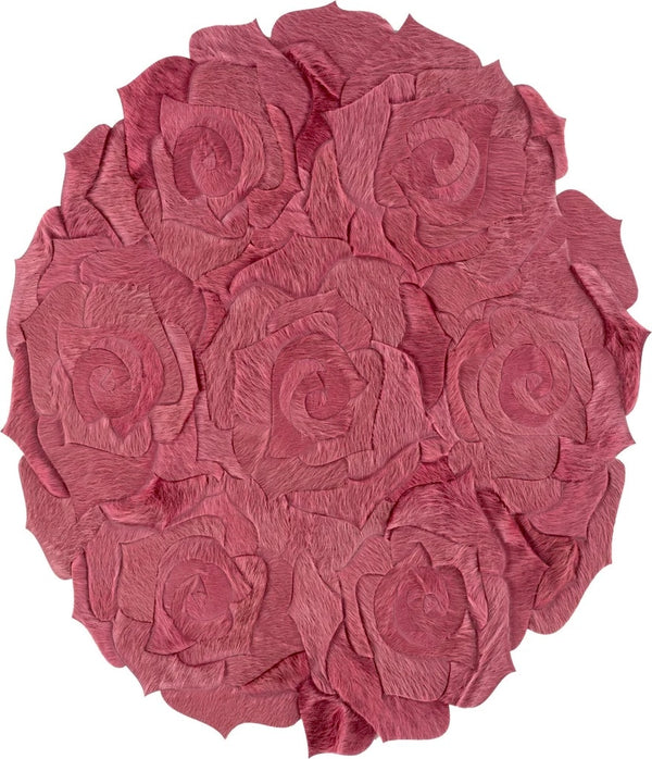 Leather Rug Hairon patchwork - Alef home