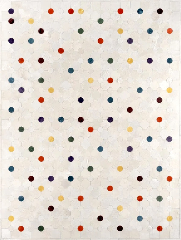 Leather Luxury Dotted Rug - Alef home