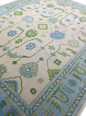 Turkish Oushak Rug Charcoal Colour - Alef home