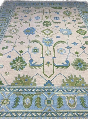 Turkish Oushak Rug Charcoal Colour - Alef home