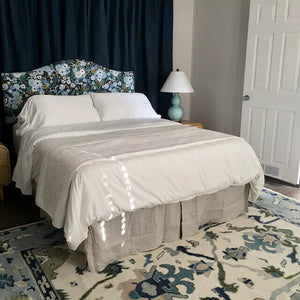 Turkish Oushak Rug ivory And Blue Colour - Alef home