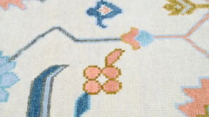 Modern Design Hand Knotted Oushak Rug - Alef home