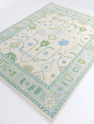 Turkish Oushak Rug Blue - Alef home