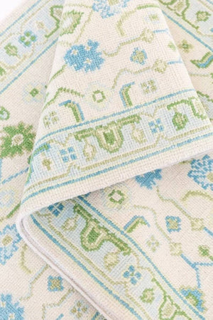 Turkish Oushak Rug Blue - Alef home
